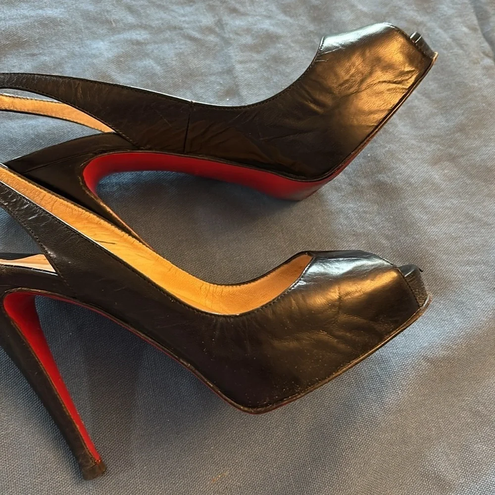 Vintage Christian Louboutin Black Stiletto Heels - Picture 13 of 13